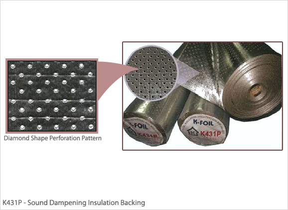 Aluminium Foil - K431P - Sound Dampening Insulation Backing
